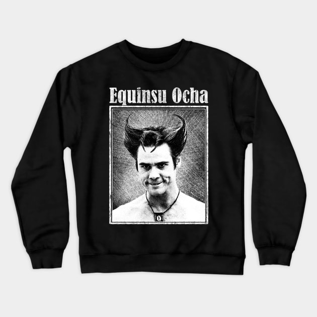 White Devil / Equinsu Ocha Crewneck Sweatshirt by Riso Art